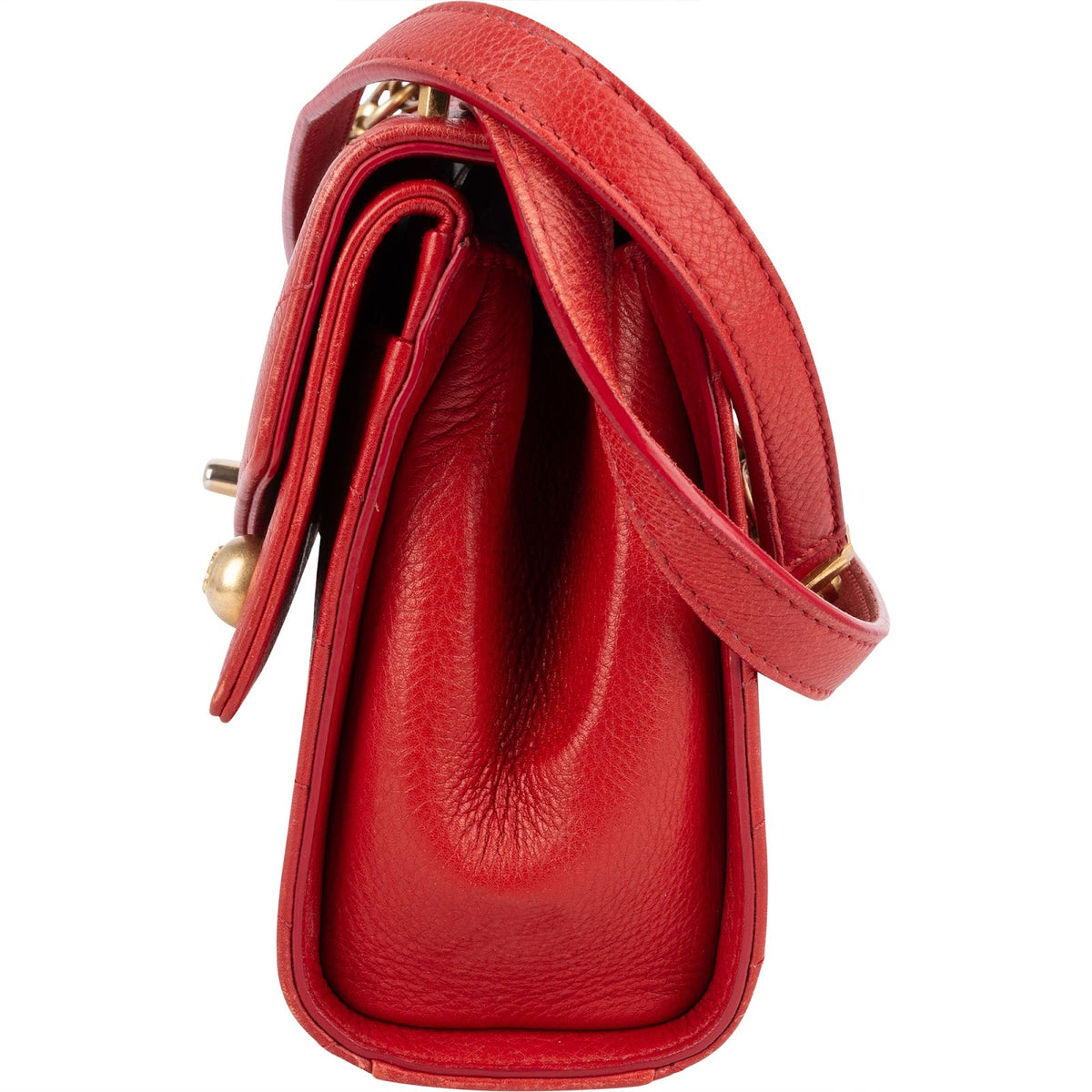 Chanel Envelope Double Flap aus Chevron-Leder – Ansicht 5