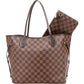 Louis Vuitton Monogram Damier Ebene Neverfull MM Shoulder Bag