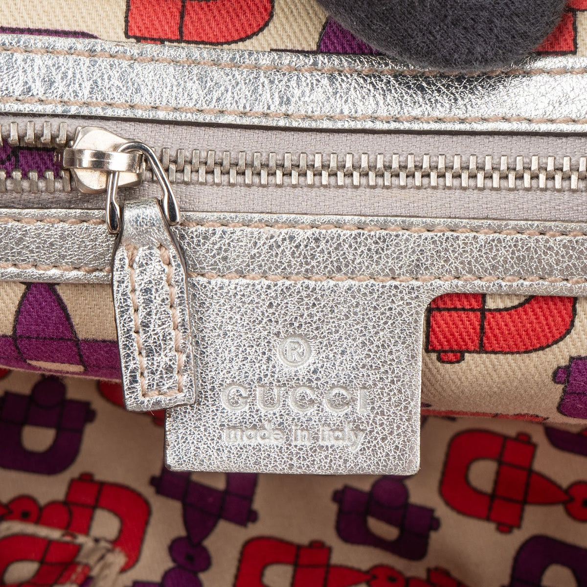 Gucci Leather Monogram Interlocking G Boston Bag Handbag