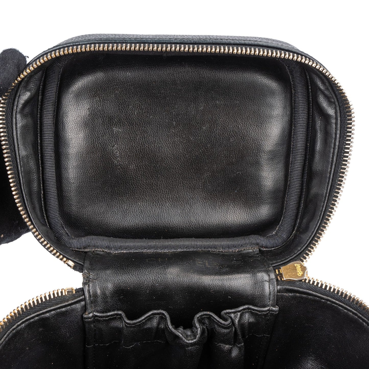Chanel Caviar Leather CC Vanity Case Handbag