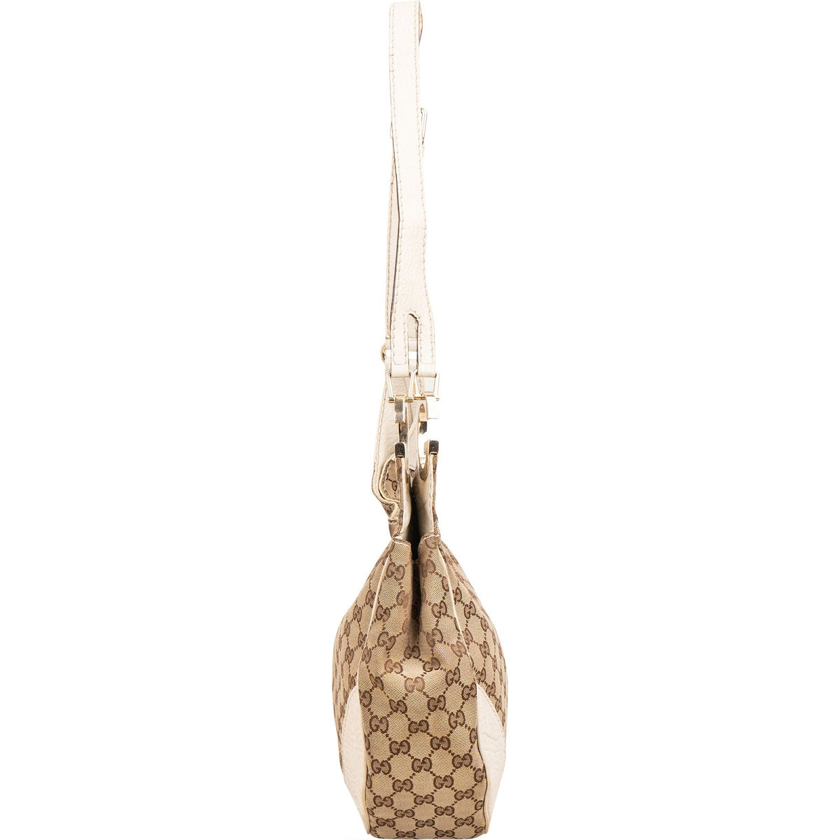 Gucci Monogram GG Canvas Britt G Hobo Shoulder Bag