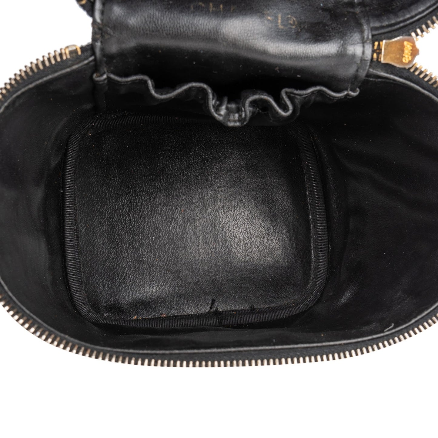 Chanel Caviar Leather CC Vanity Case Handbag