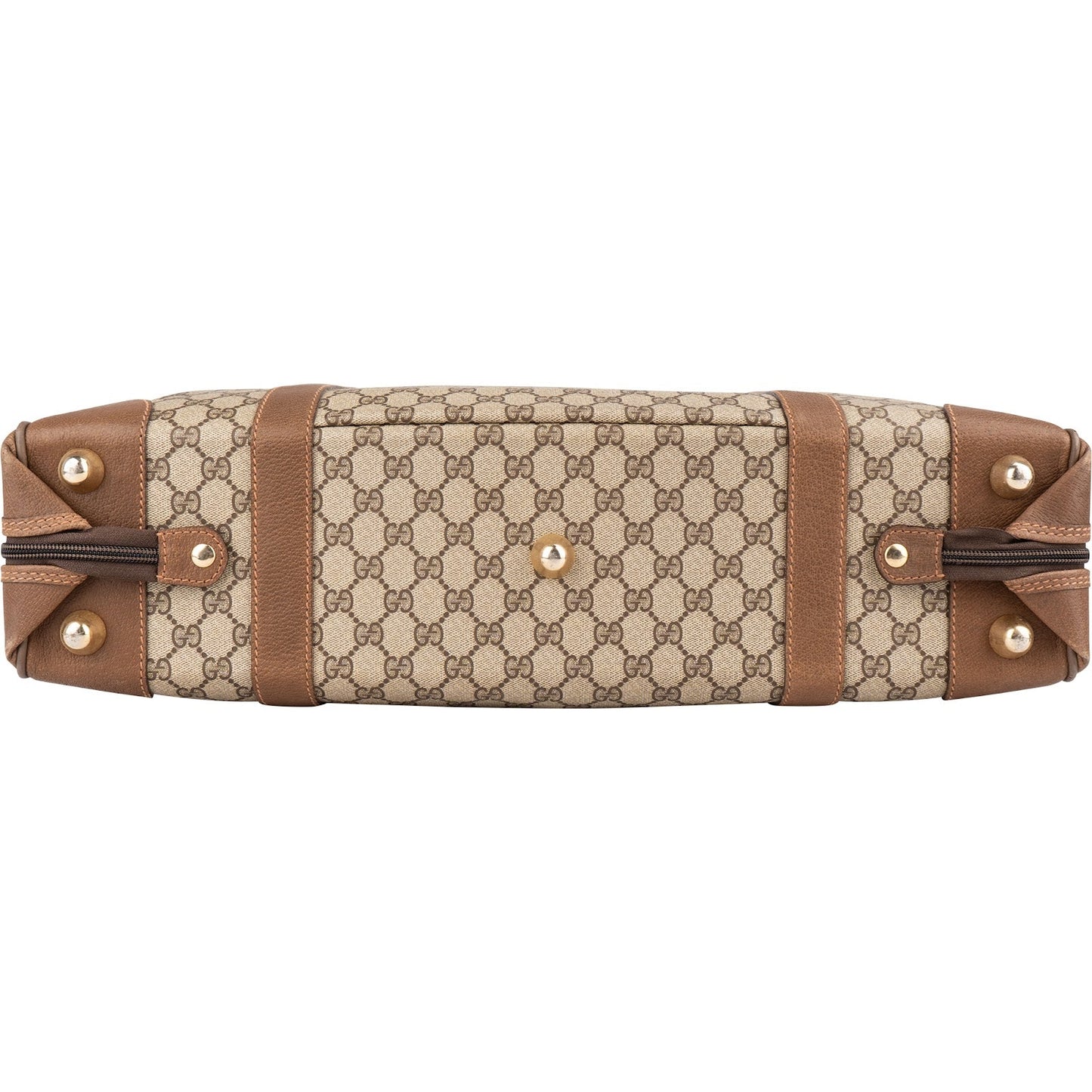 Gucci Monogram GG Supreme Canvas Vintage Zip Around Briefcase 55 Travel Bag