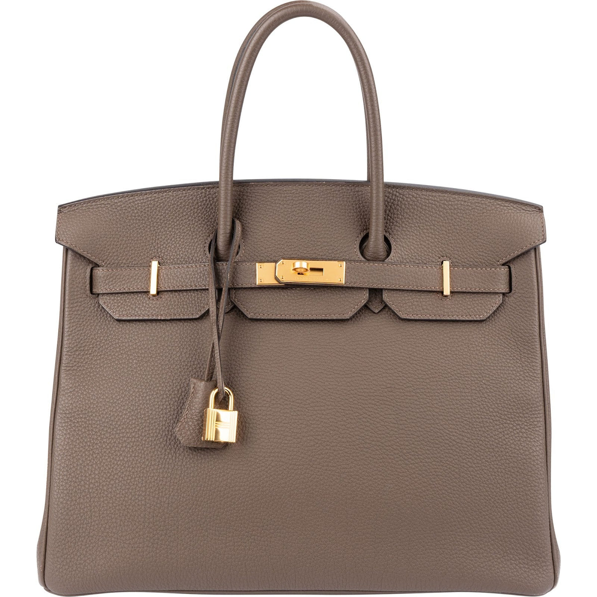 Hermès Taupe Togo Leather Birkin 35 Handbag