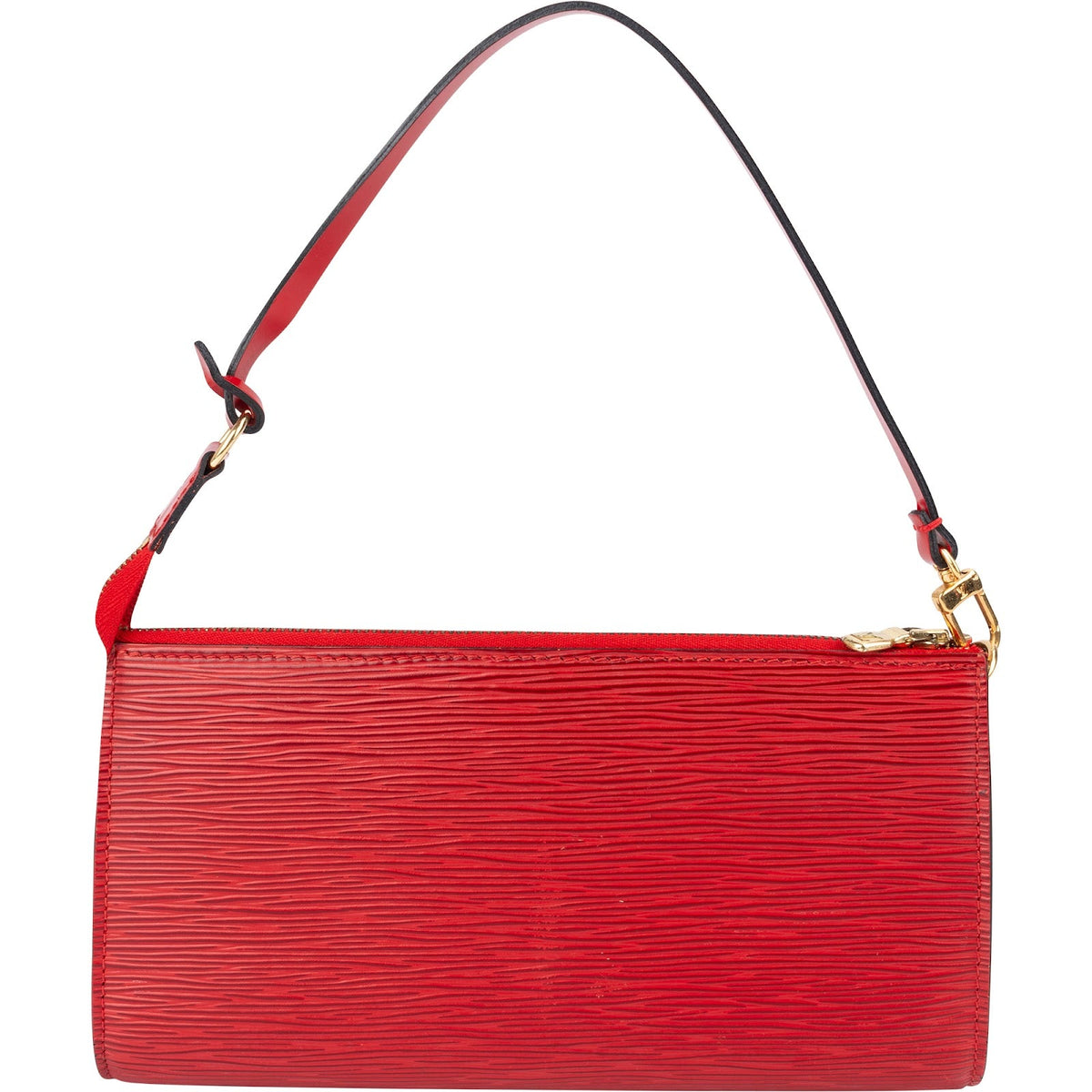 Louis Vuitton Pochette Accessoires aus rotem Epi-Leder – Ansicht 5