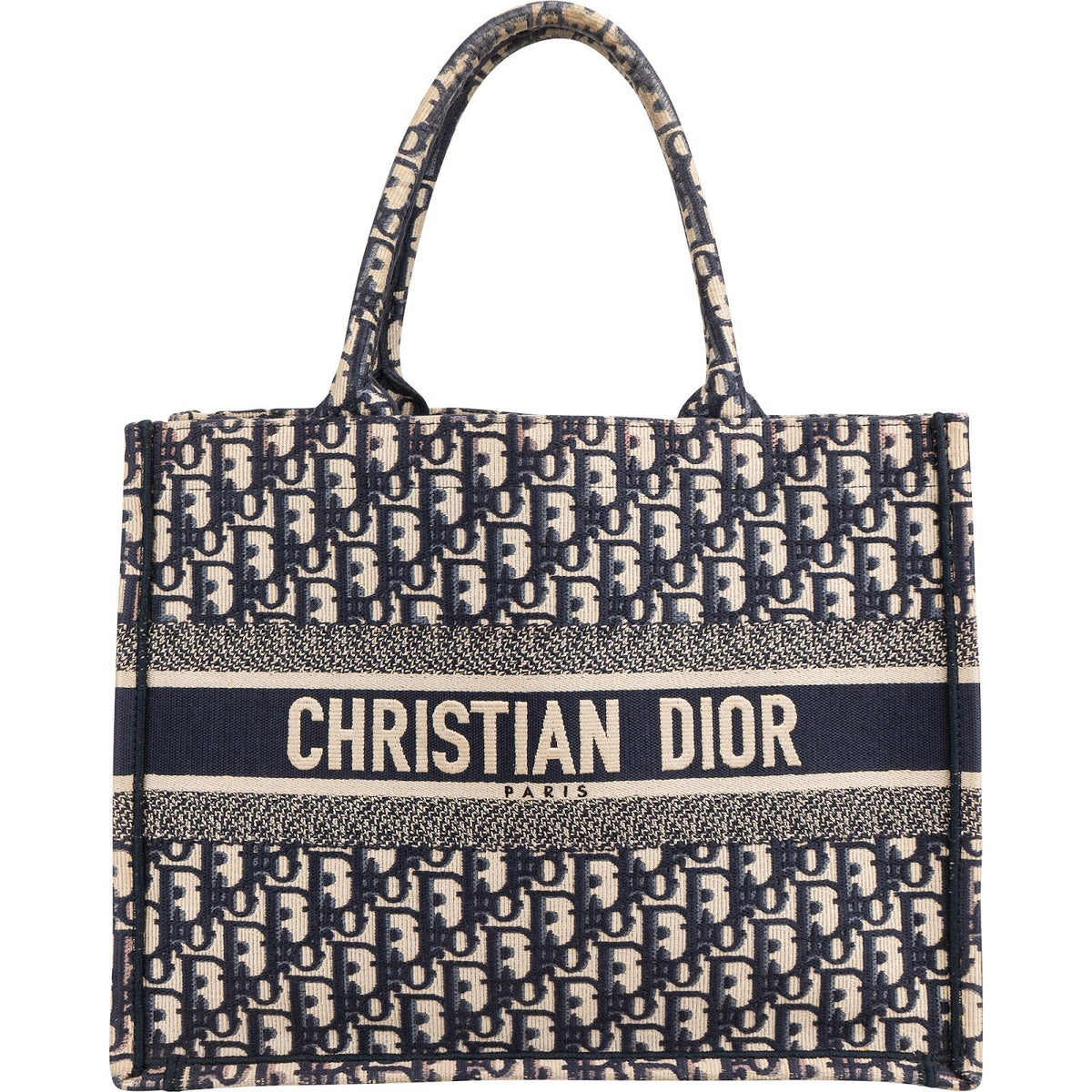 Christian Dior Oblique Trotter Monogram Small Book Tote Handbag