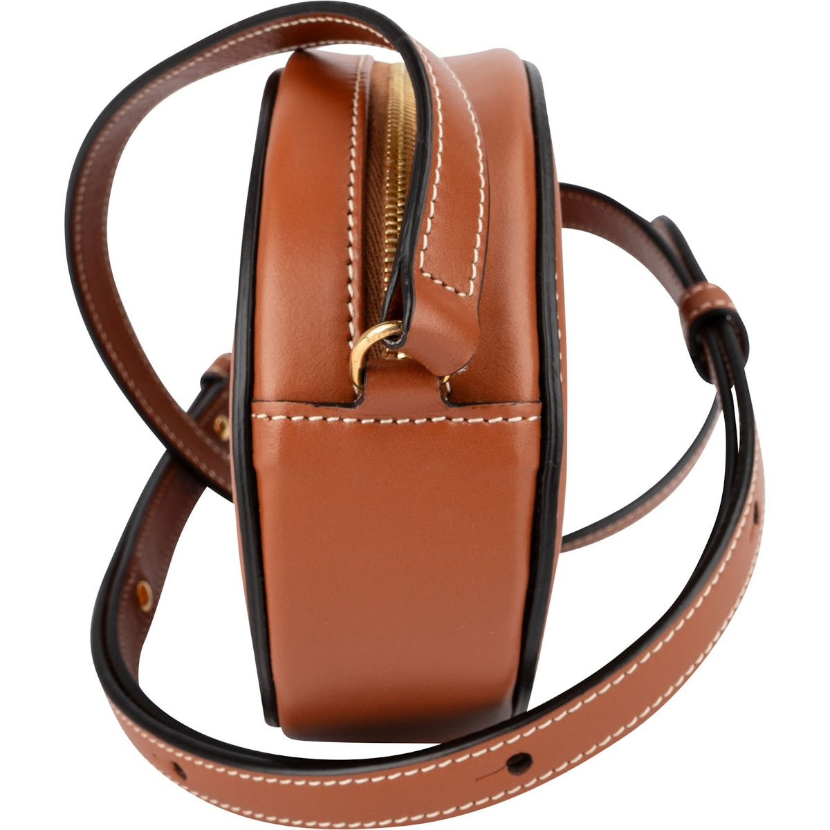 Celine Calfskin CC Oval Cuir Triomphe Mini Crossbody Bag