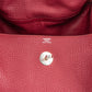 Hermès Clemence Leather Palladium Lindy 34 Rubis Handbag