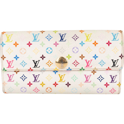 Louis Vuitton Canvas Monogram Murakami Multicolor Sarah Wallet