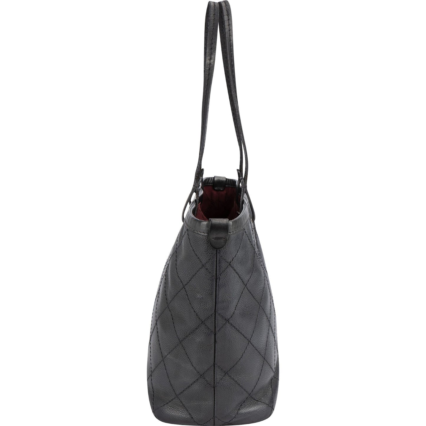 Chanel Caviar Leather On The Road Tote Shoulder Bag