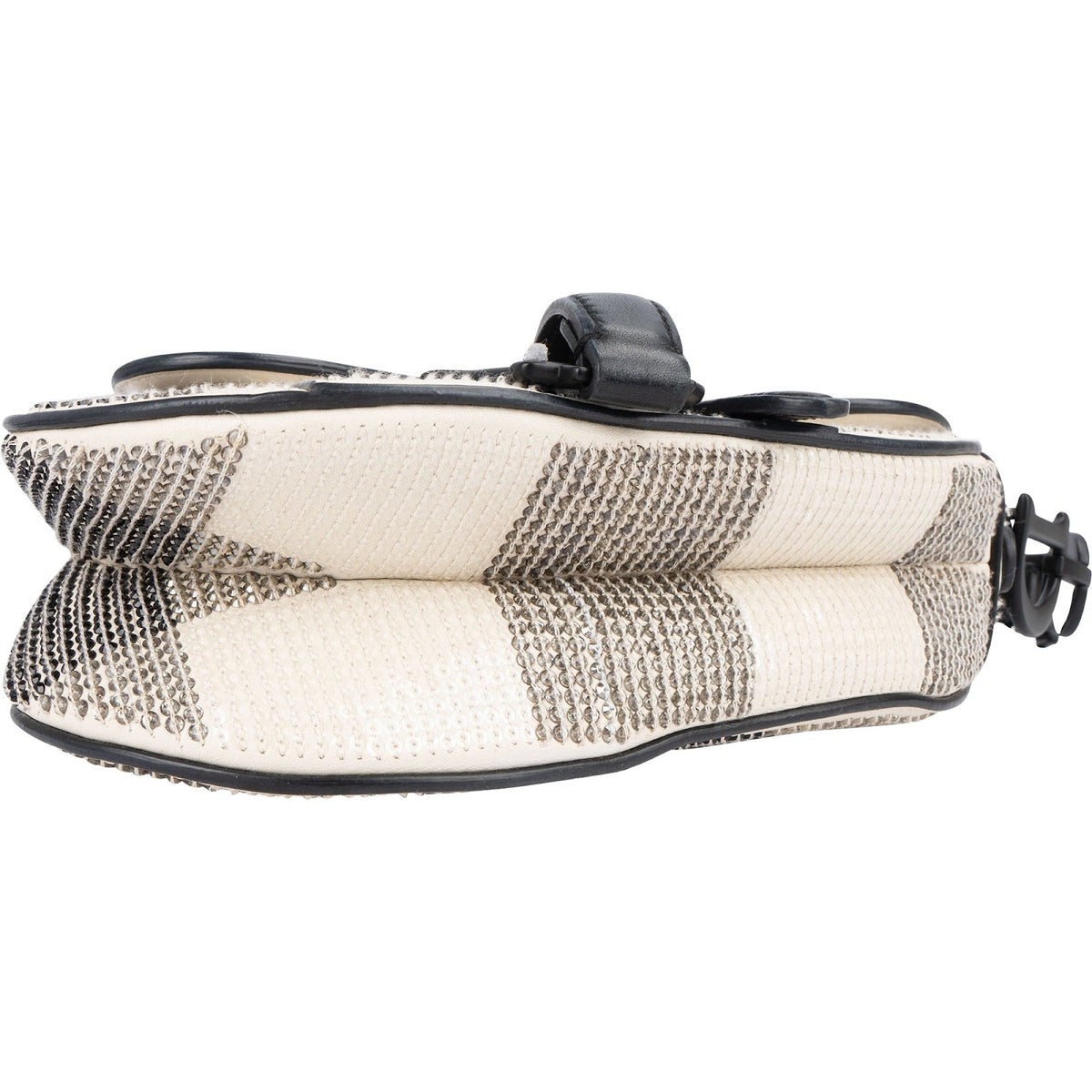 Christian Dior Studded Sequins & Rhinstones Mini Saddle Bag Handbag