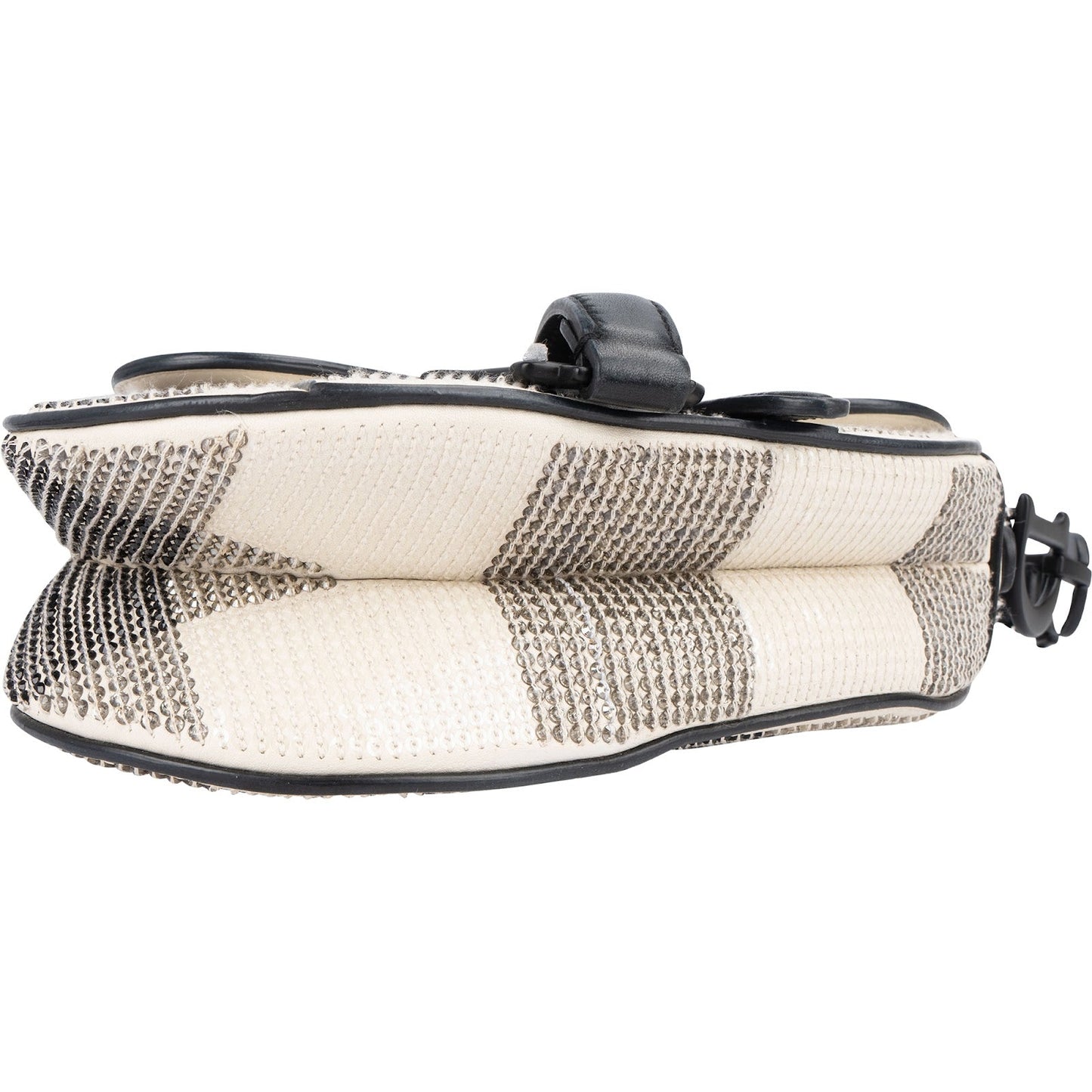 Christian Dior Studded Sequins & Rhinstones Mini Saddle Bag Handbag