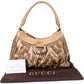 Gucci Monogram GG Coated Metallic Canvas Abbey D-Ring Shoulder Bag