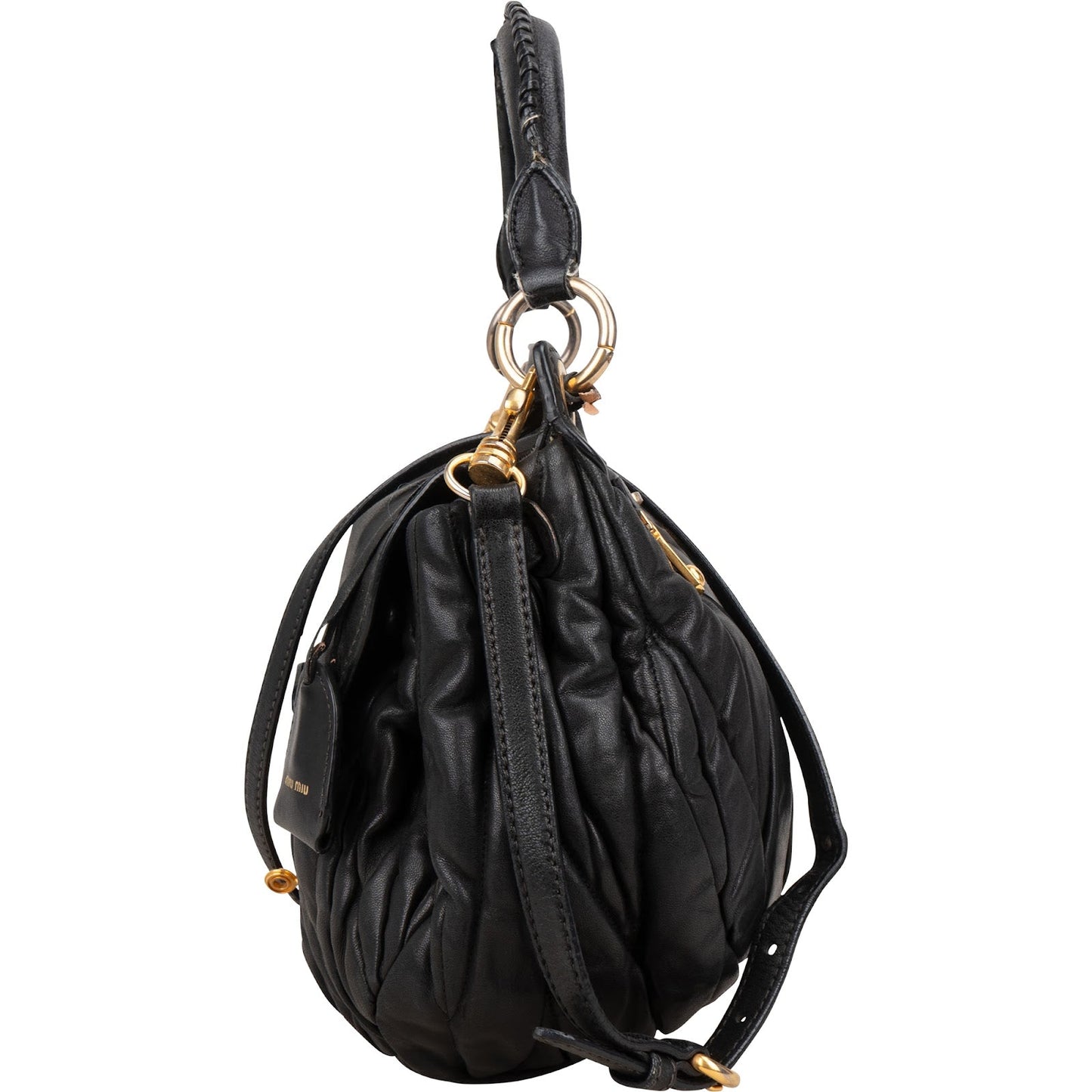 Miu Miu Matelassé Nappa Leather Handbag