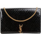 Yves Saint Laurent Python-Embossed Patent Leather Kate Wallet On Chain Crossbody Bag