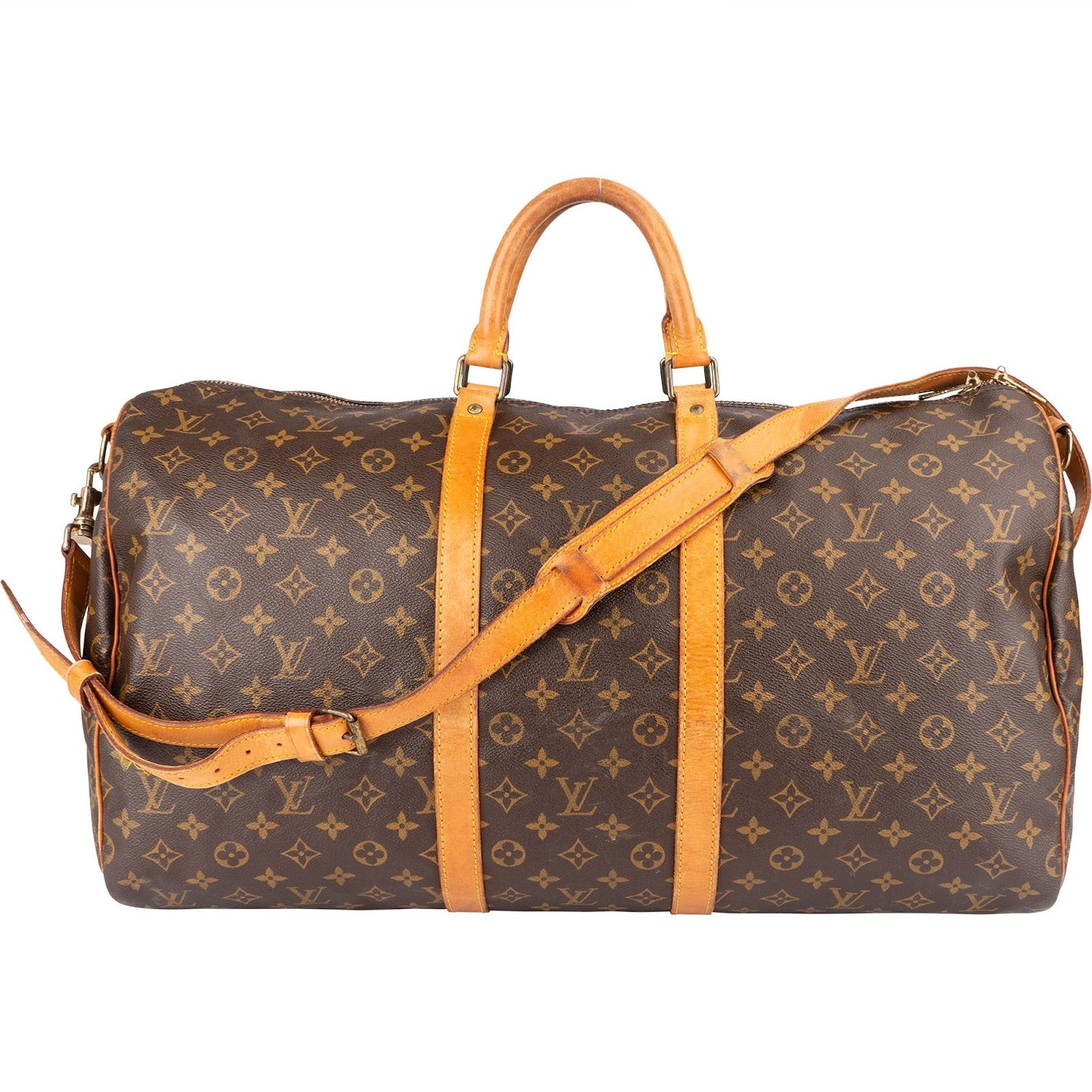 Louis Vuitton Monogram Canvas Keepall 55 Bandoulière Travel Bag