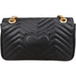 Gucci Chevron Leather GG Marmont Camera Crossbody Bag