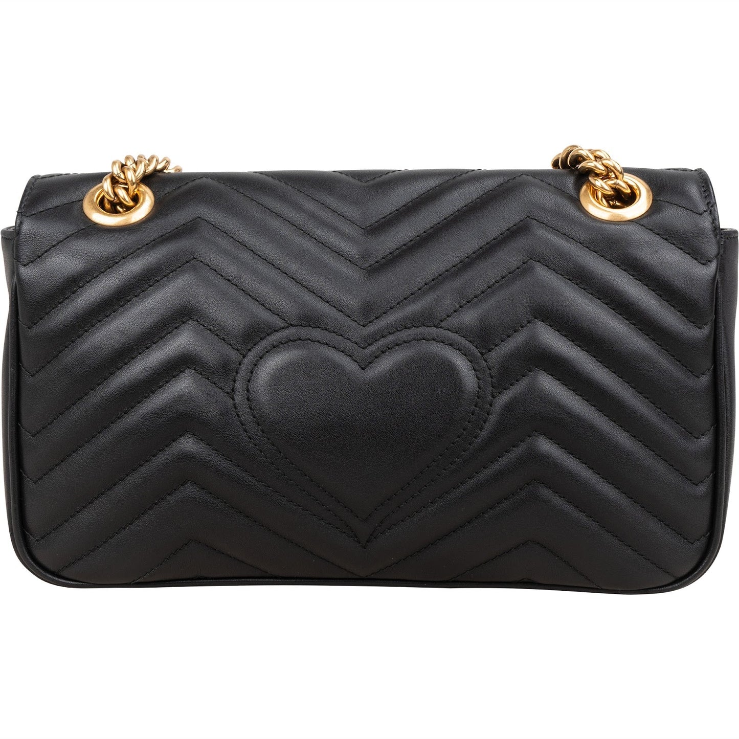 Gucci Chevron Leather GG Marmont Camera Crossbody Bag