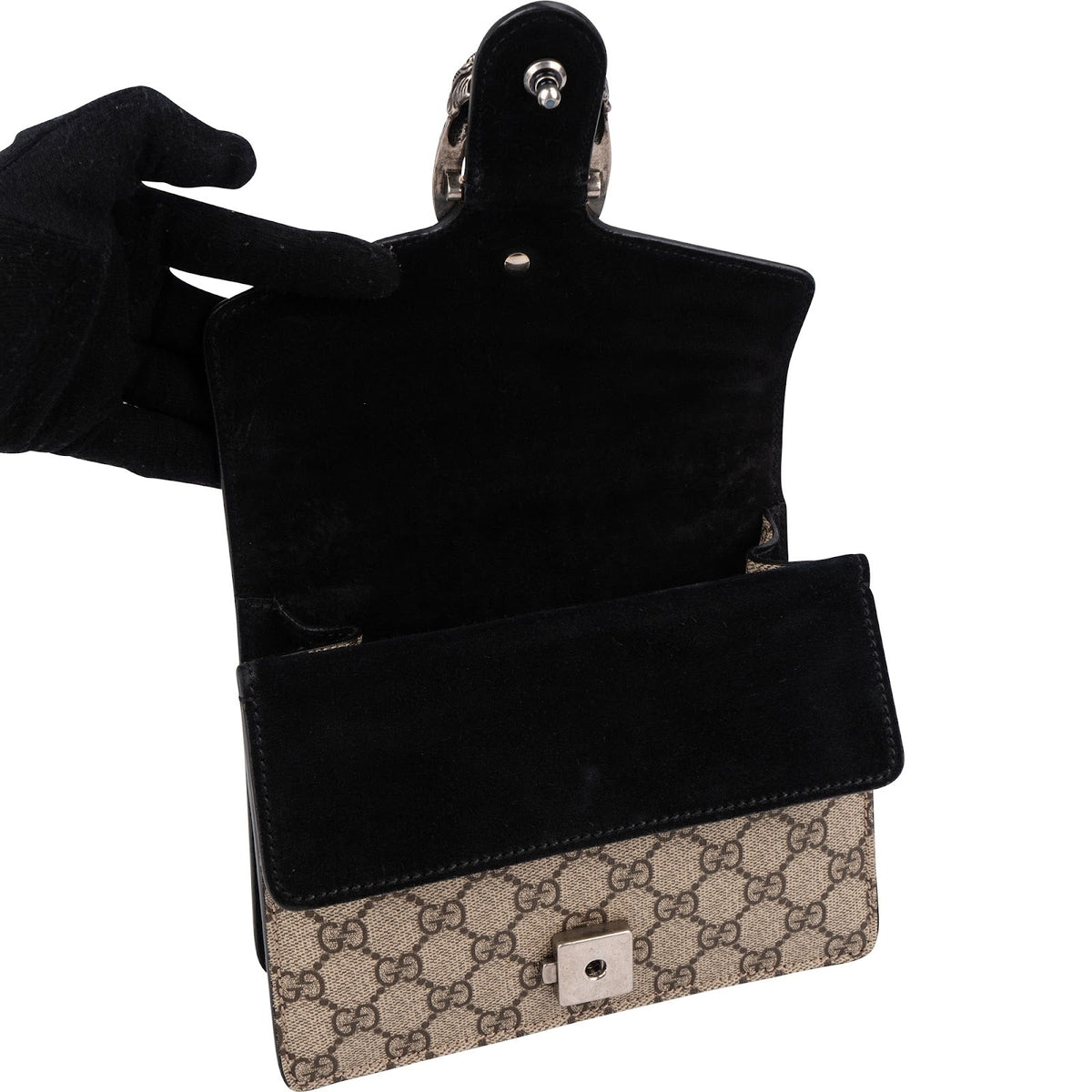 Gucci Monogram GG Supreme Canvas Dionysus Mini Crossbody Bag