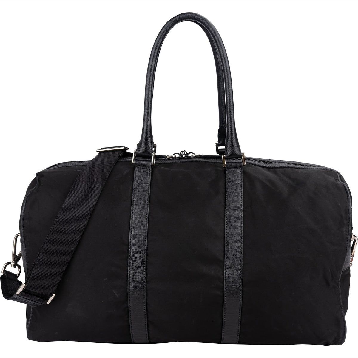 Prada Duffle 50 aus Tessuto-Nylon und Saffiano-Leder – Ansicht 4