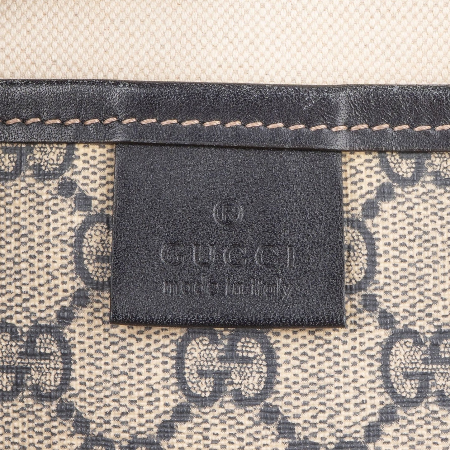 Gucci Monogram GG Supreme Canvas Web Tote Handbag