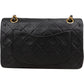 Chanel Quilted Lambskin Small 24K Gold Double Flap Shoulder Bag
