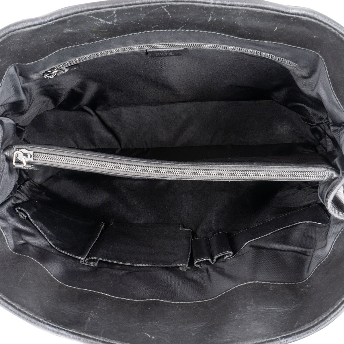 Gucci Guccissima Leather Web Detail Briefcase Handbag