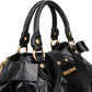 Miu Miu Vitello Shine Leather Bow Bauletto Handbag