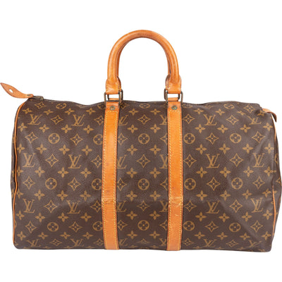 Louis Vuitton Monogram Canvas Keepall 45 Travel Bag