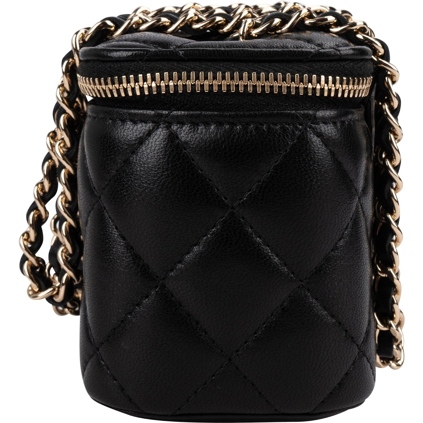 Chanel Quilted Lambskin Mini Vanity Case Crossbody Bag