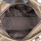 Prada Metallic Pebbled Leather Bauletto Handbag