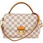 Louis Vuitton Monogram Damier Azur Croisette Handbag