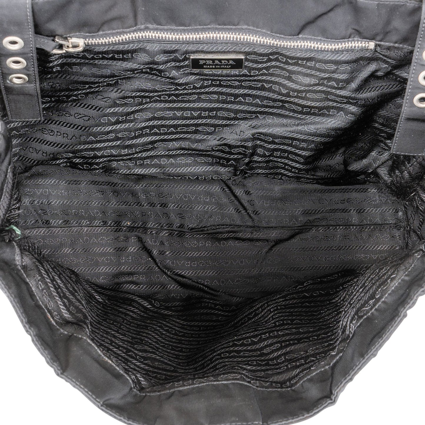 Prada Nylon Triangle Tote Handbag