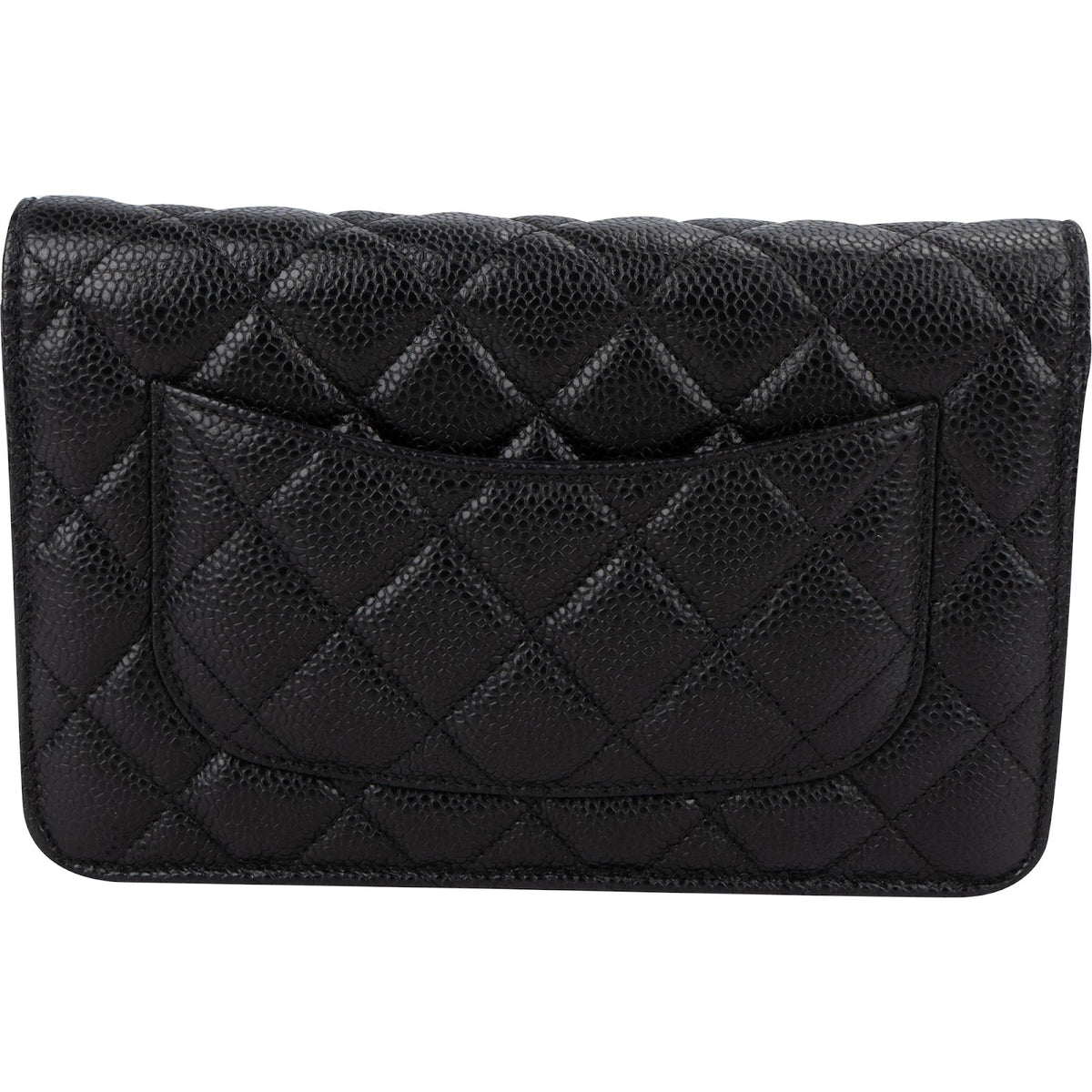 Chanel Quilted Caviar Leather Wallet on Chain Crossbody Bag