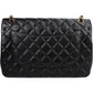 Chanel Caviar Leather Palladium Jumbo Double Flap Crossbody Bag