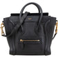 Celine Black Calfskin Leather Luggage Handbag