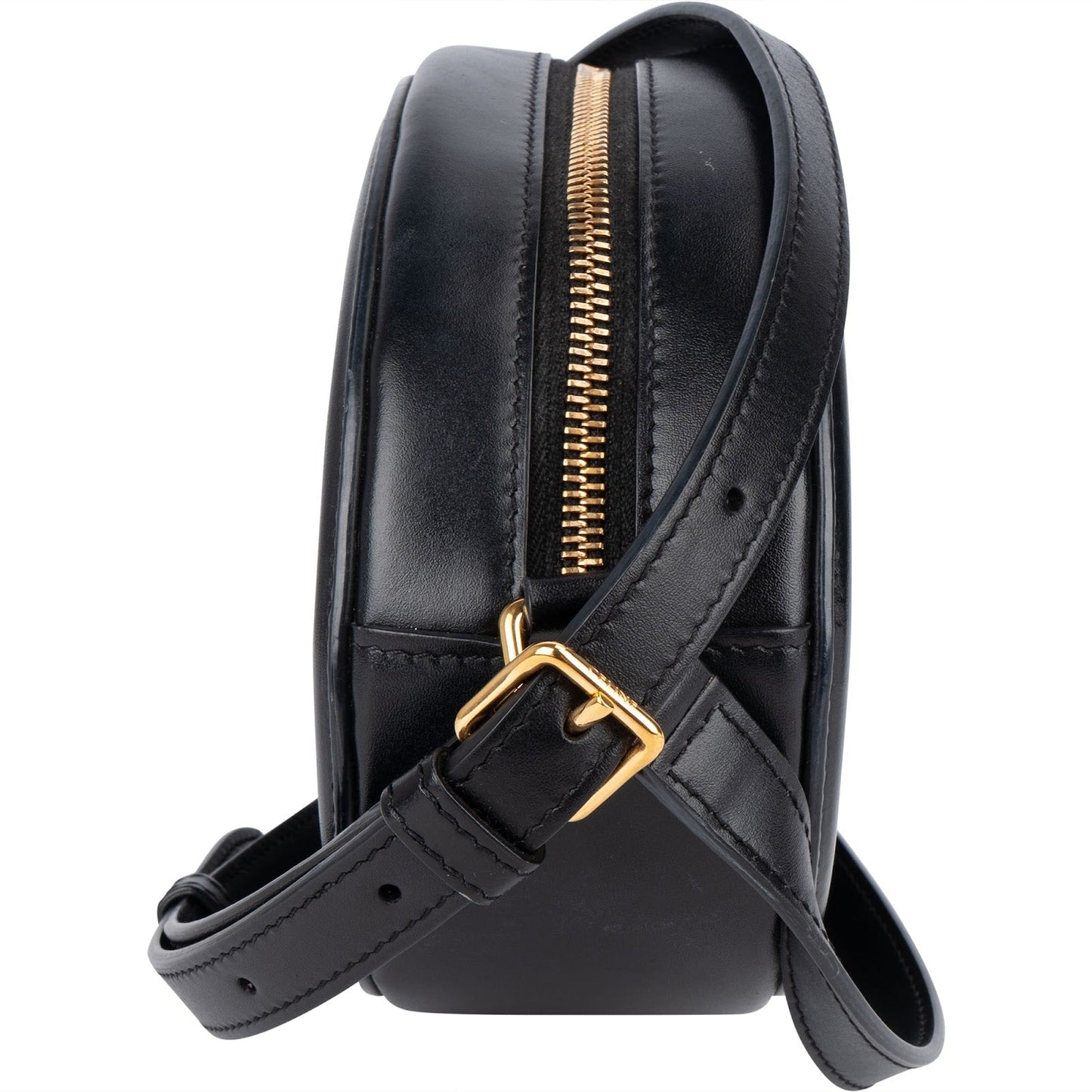 Celine Leather Cuir Triomphe Oval Purse Crossbody Bag