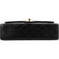 Chanel Quilted Lambskin Medium 24K Gold Double Flap Shoulder Bag