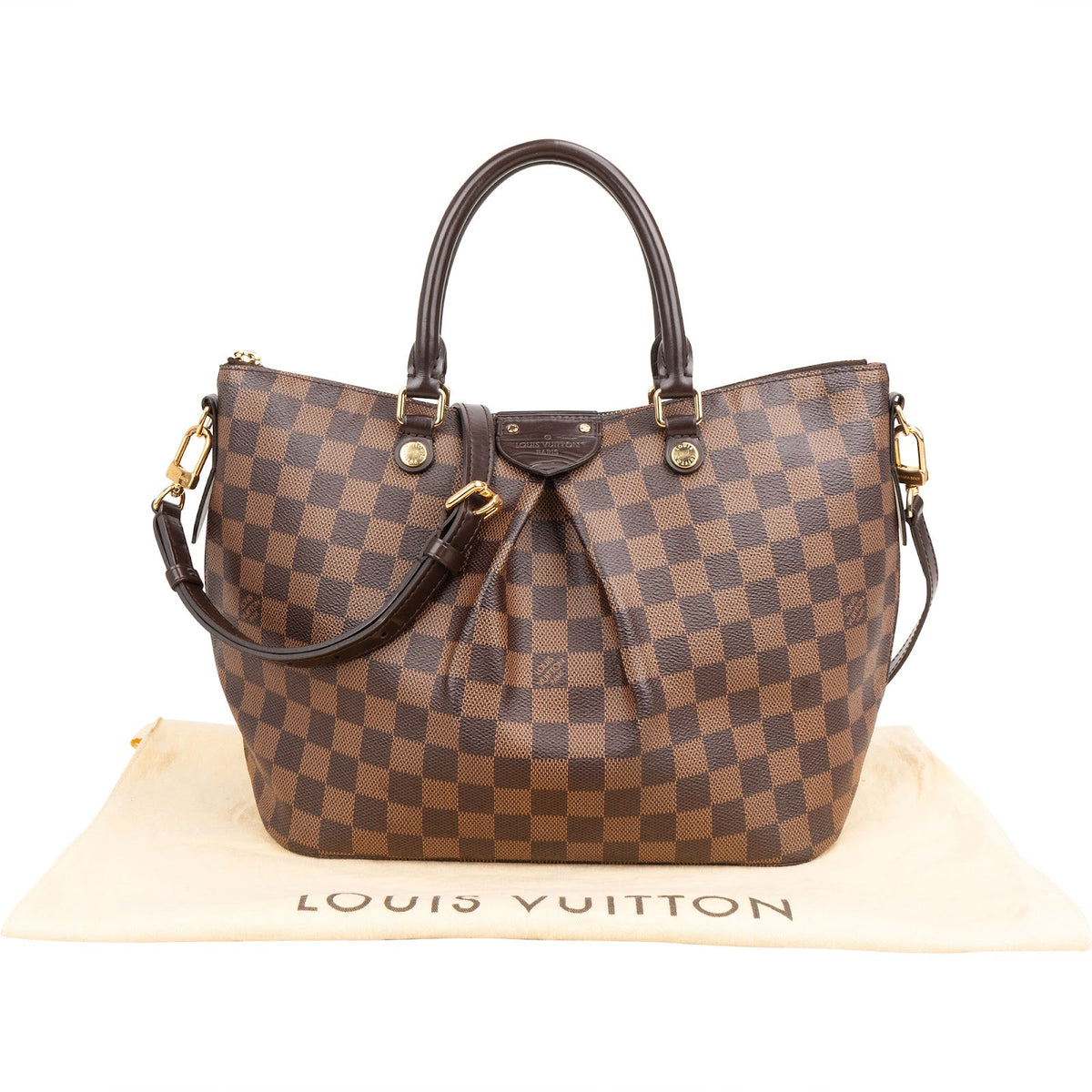 Louis Vuitton Monogram Damier Ebene Siena MM Handbag