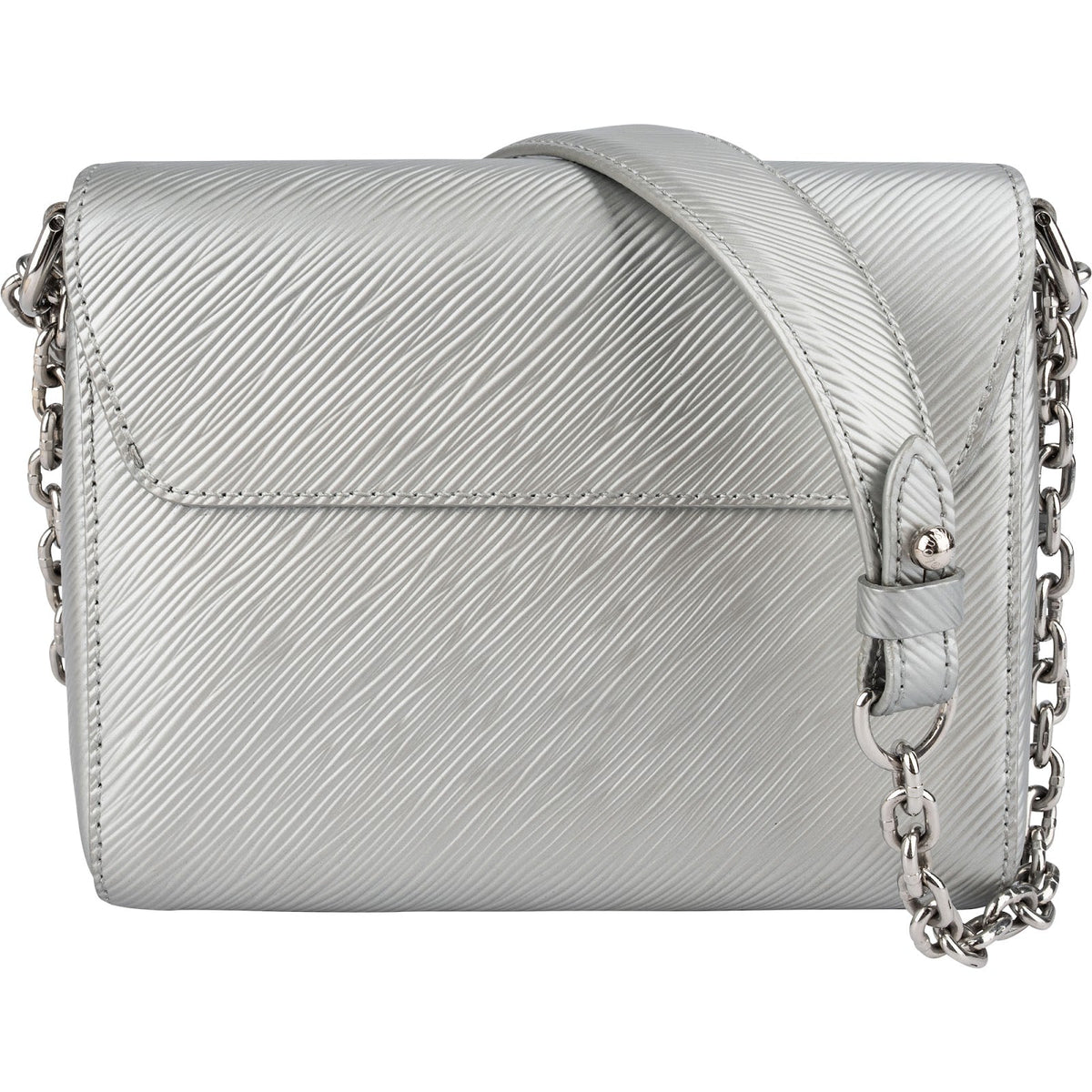 Louis Vuitton Silver Metallic Epi Leather Twist PM Crossbody Bag