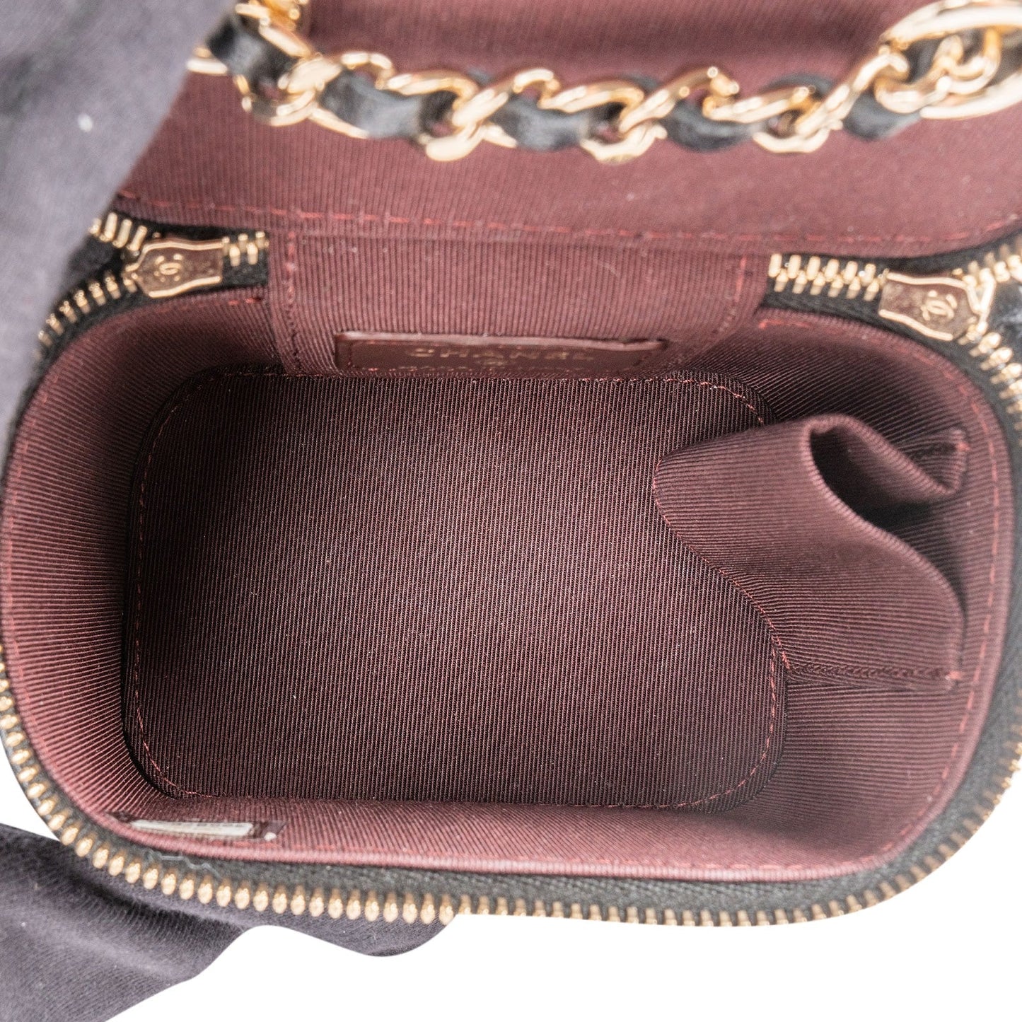 Chanel Quilted Lambskin Mini Vanity Case Crossbody Bag