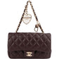 Chanel Quilted Lambskin Extra Mini Miniatur Double Flap Pendant Bag