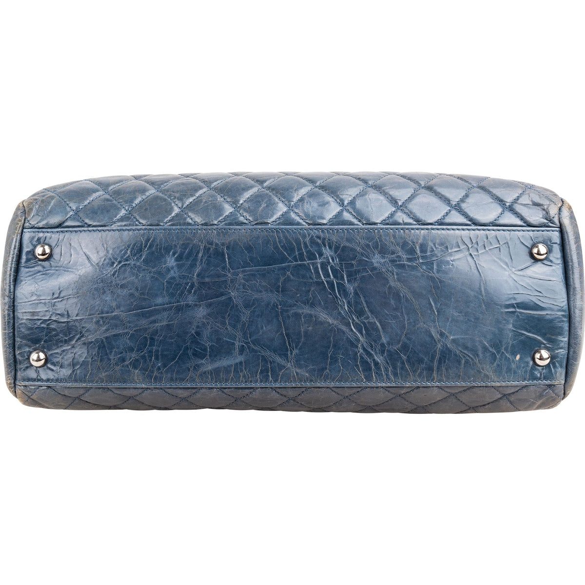 Chanel Quilted Crinkled Lambskin Just Mademoiselle Bowling Shoulder Bag