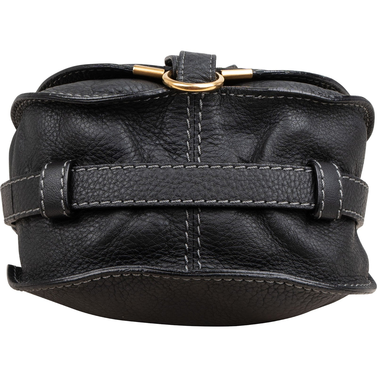 Chloé Grained Calfskin Small Marcie Saddle Crossbody Bag