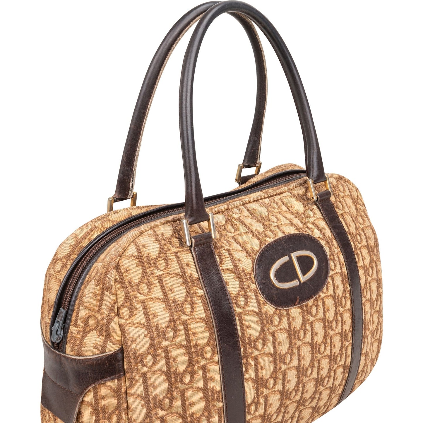 Christian Dior Trotter Monogram Boston Handbag