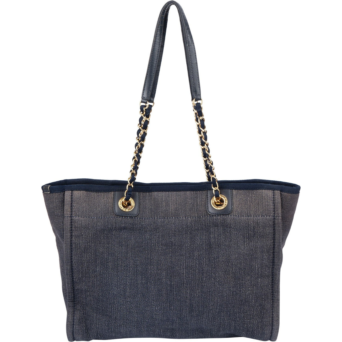 Chanel Denim Deauville Tote Shoulder Bag