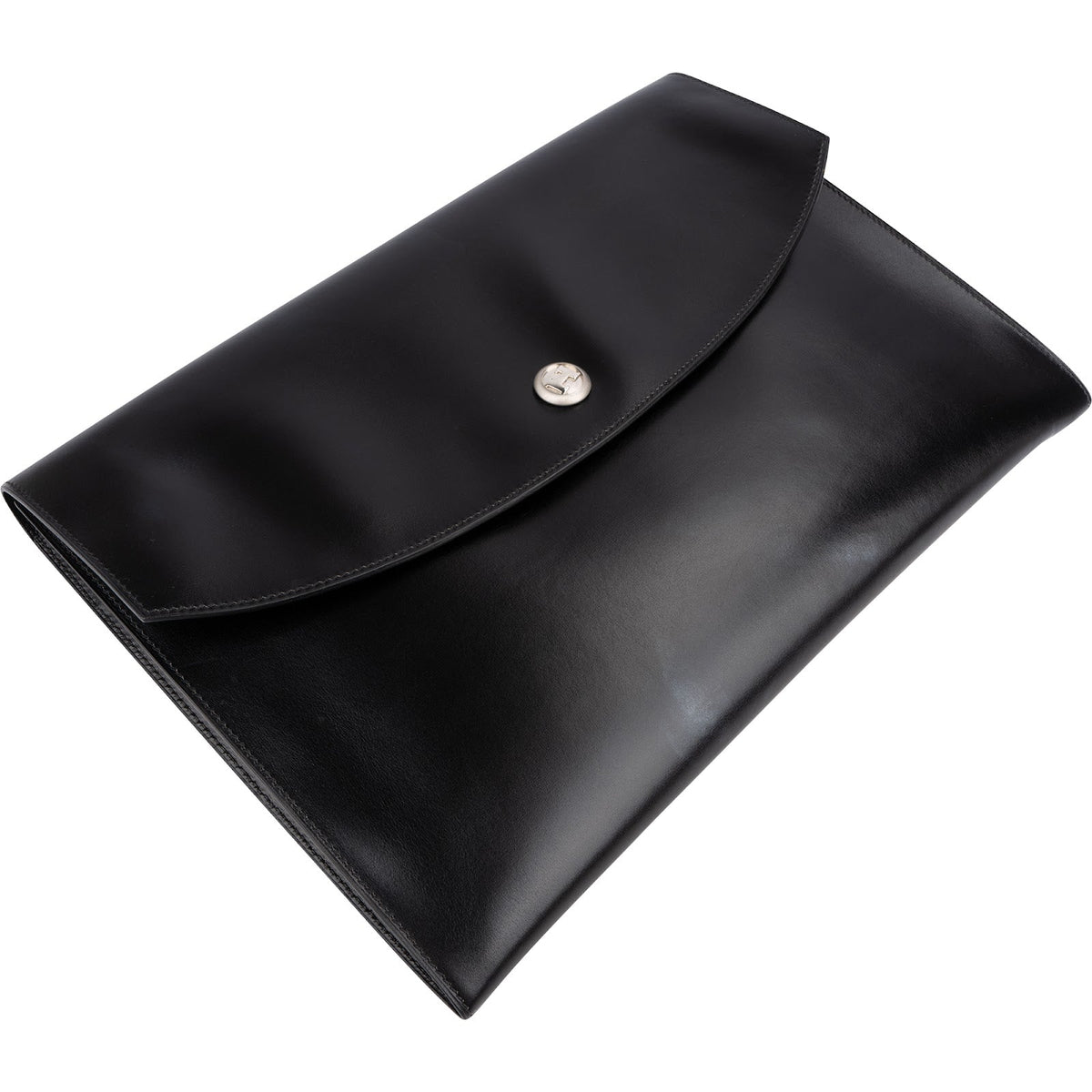 Hermès Noir Box Calfskin Rio Piano Clutch