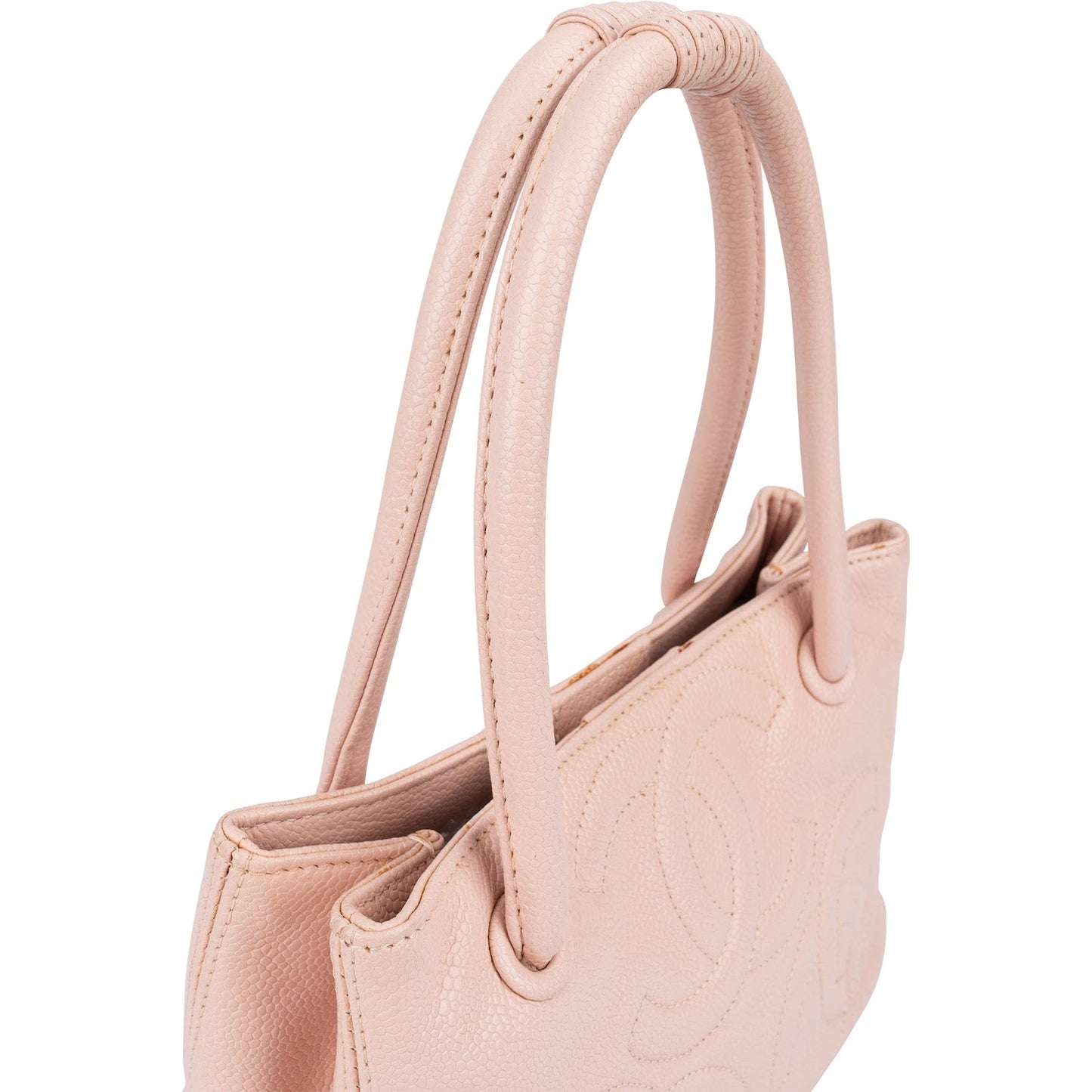 Chanel Caviar Leather Triple CC Small Tote Handbag