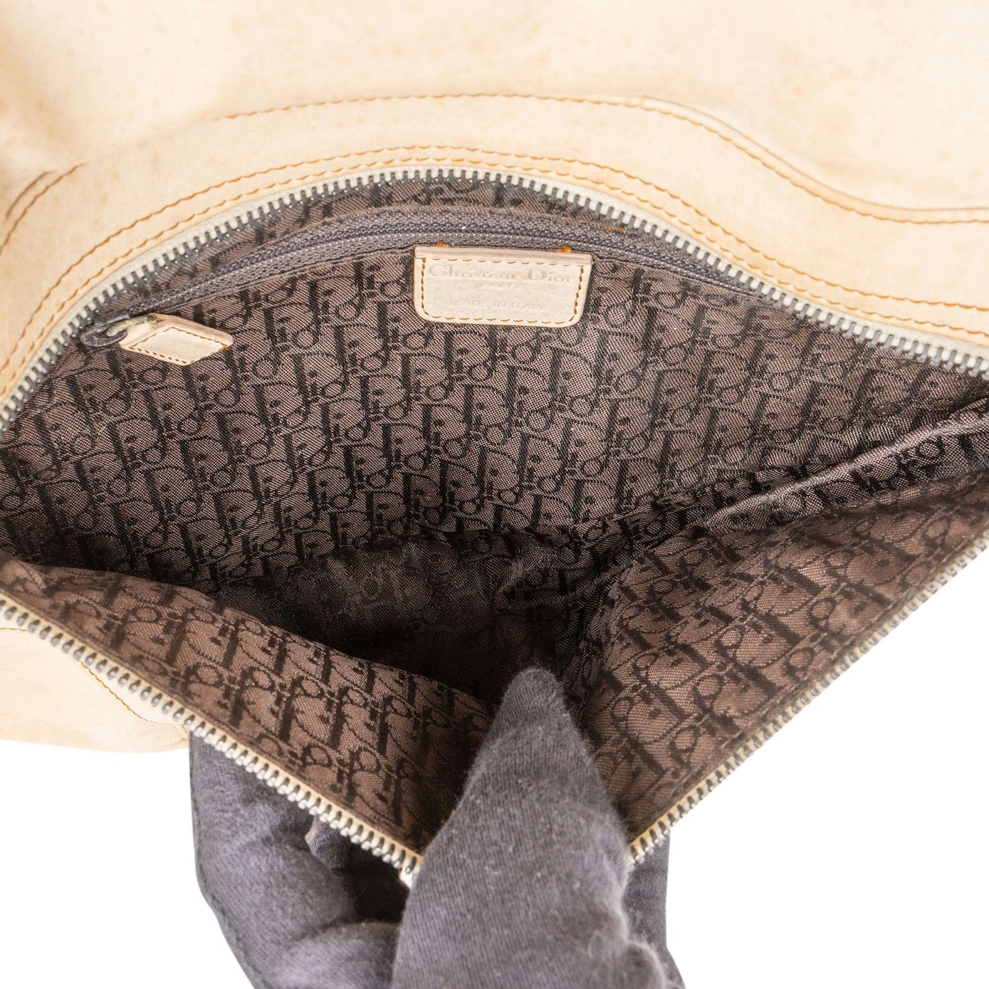 Christian Dior Leather Gaucho Saddle Shoulder Bag