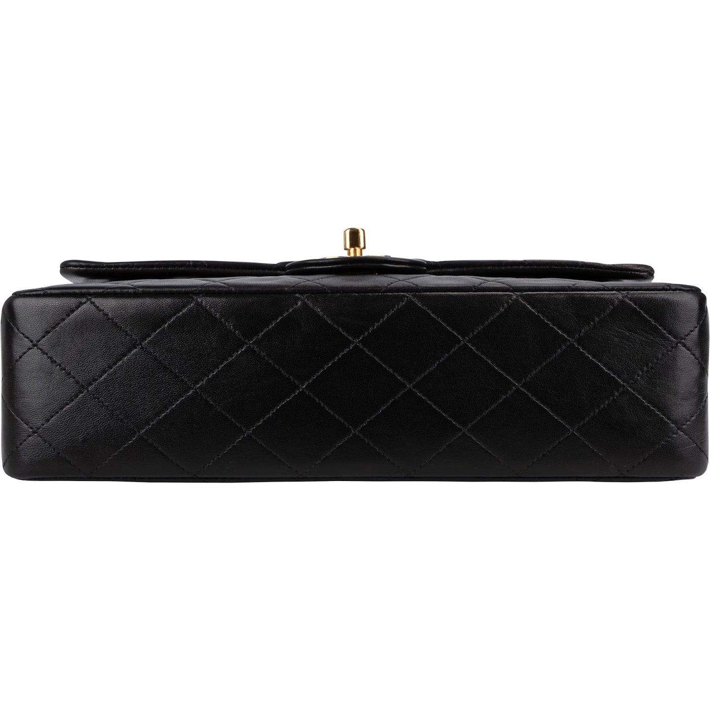 Chanel Quilted Lambskin 24K Gold Medium Double Flap Shoulder Bag